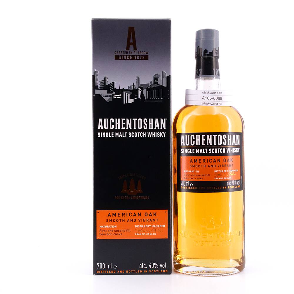 Auchentoshan American Oak Smoot and Vibrant 0,70 L/ 40.0% vol Auchentoshan American Oak Smoot and Vibrant 0,70 L/ 40.0% vol