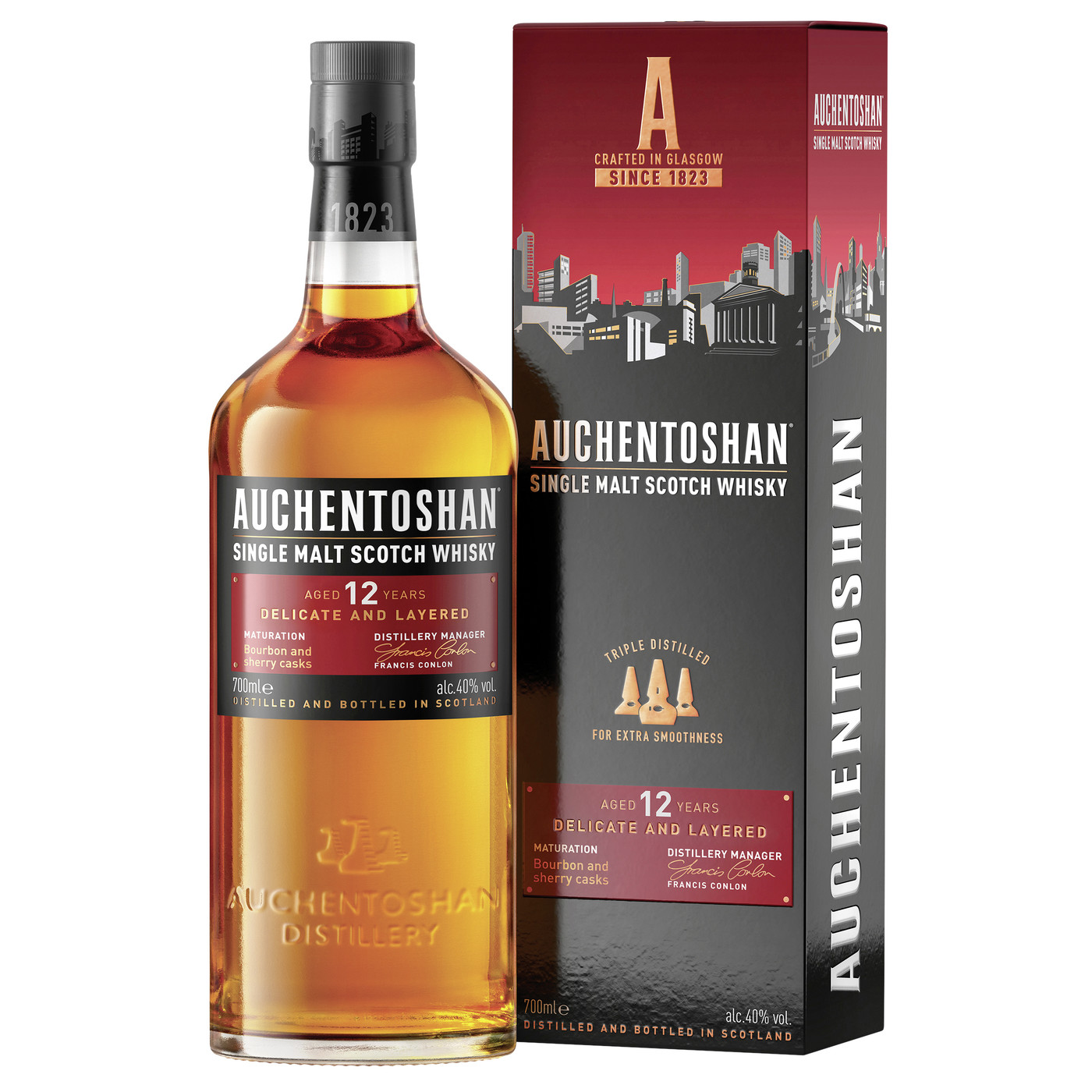 Auchentoshan Whisky 12 Jahre 40% GP 0,7L