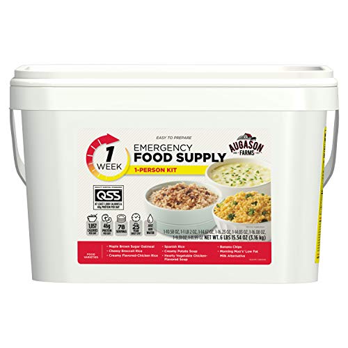 Augason Farms 1 Woche 1 Person Notfall-Lebensmittel-Set 2,7 kg 425 g Augason Farms 1 Woche 1 Person Notfall-Lebensmittel-Set 2,7 kg 425 g von Augason Farms