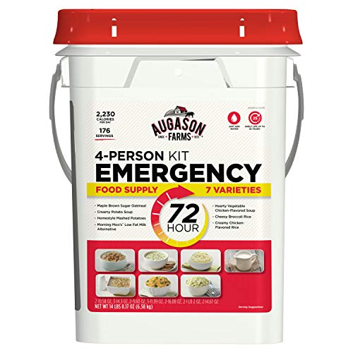Augason Farms 5-20100 72-Stunden-Notfall-Lebensmittel-Aufbewahrungsset für 4 Personen, 6,4 kg Augason Farms 5-20100 72-Stunden-Notfall-Lebensmittel-Aufbewahrungsset für 4 Personen, 6,4 kg von Augason Farms