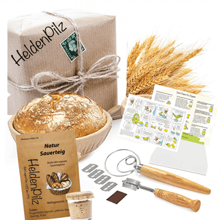 BIO Brotback-Set: Sauerteig-Wunder mit Vollausstattung - Weizen BIO Brotback-Set: Sauerteig-Wunder mit Vollausstattung - Weizen