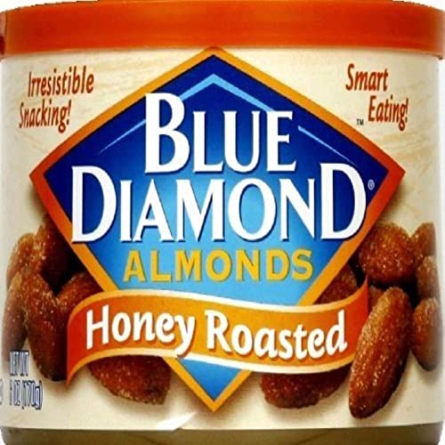 BLUE DIAMOND ALMOND HONEY ROASTED, 6 OZ