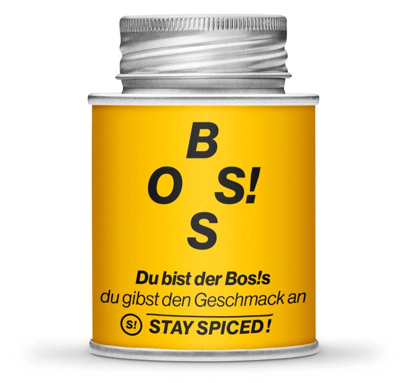BOS!S – Du bist der Boss, du gibst den Geschmack an!, 170ml Schraubdose