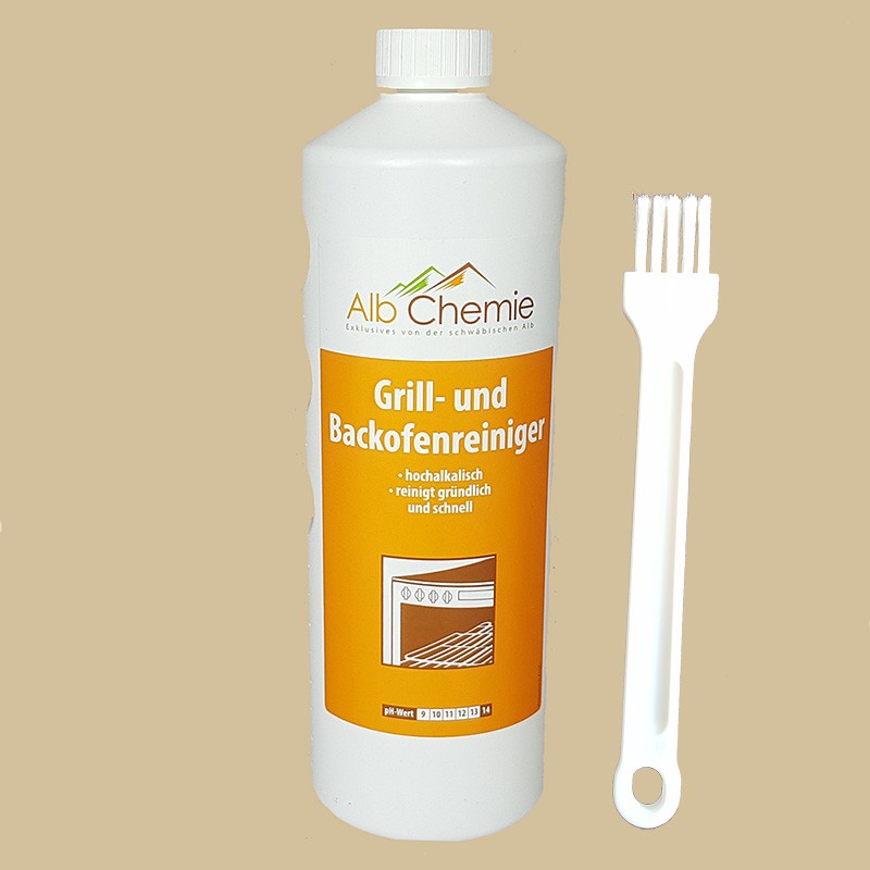 Backofenreiniger / Grillreiniger 1Liter mit proWin Pinsel Blitzversand