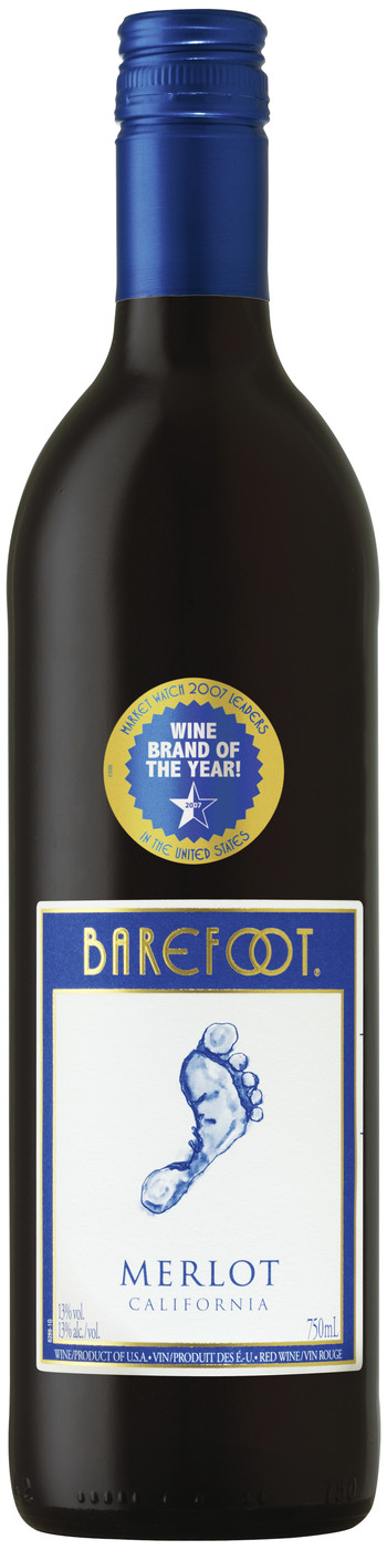 Barefoot Merlot trocken 0,75L Barefoot Merlot trocken 0,75L
