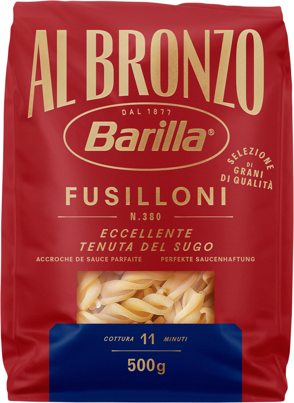Barilla Al Bronzo Fusilloni 500G Barilla Al Bronzo Fusilloni 500G