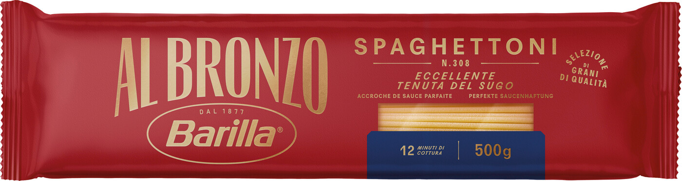 Barilla Al Bronzo Spaghettoni 500G Barilla Al Bronzo Spaghettoni 500G