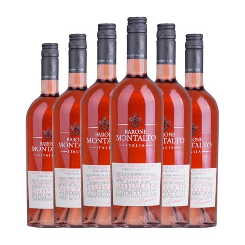 Barone Montalto Collezione Famiglia Passivento Rosato Nero d'Avola Terre Siciliane 75 cl Rosé-Wein (Karton mit 6 Flaschen von 75 cl)