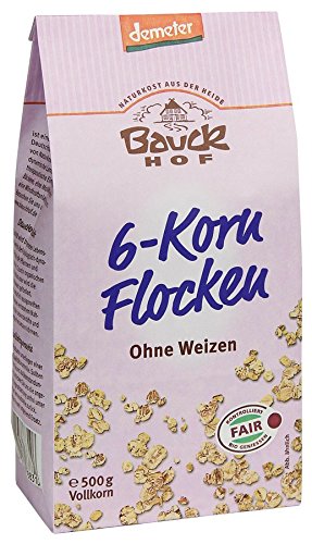 Bauckhof Bio Bauck Demeter 6-Korn Flocken (16 x 500 gr)