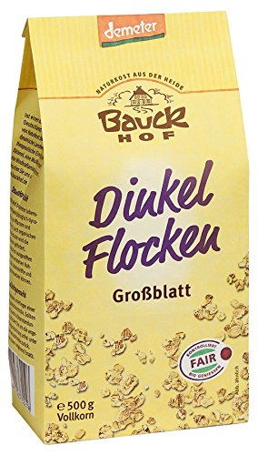 Bauckhof Bio Bauck Demeter Dinkelflocken Großblatt (16 x 500 gr)