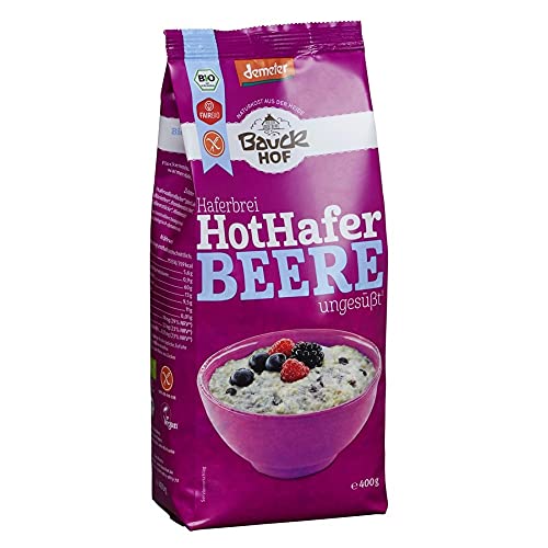 Bauckhof Bio Bauck Demeter Hot Hafer Beeren, Haferbrei Mischung (12 x 475 gr) von Bauckhof