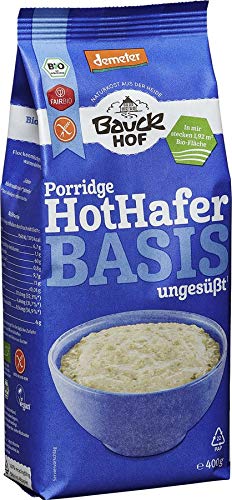 Bauckhof Bio Bauckhof Demeter Hot Hafer Basis, Haferbrei Mischung glutenfrei (12 x 400 gr) von Bauckhof