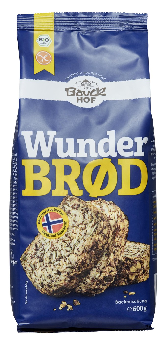 Bauckhof Bio Wunderbrod Backmischung 600G Bauckhof Bio Wunderbrod Backmischung 600G