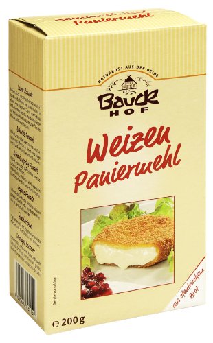 Bauckhof Weizen-Paniermehl, 3er Pack (3 x 200 g Tüte) - Bio