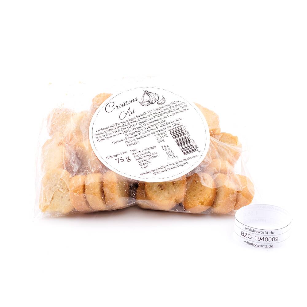 Beauharnais-CARLANT Croûtons mit Knoblauchgeschmack 75 g Beauharnais-CARLANT Croûtons mit Knoblauchgeschmack 75 g