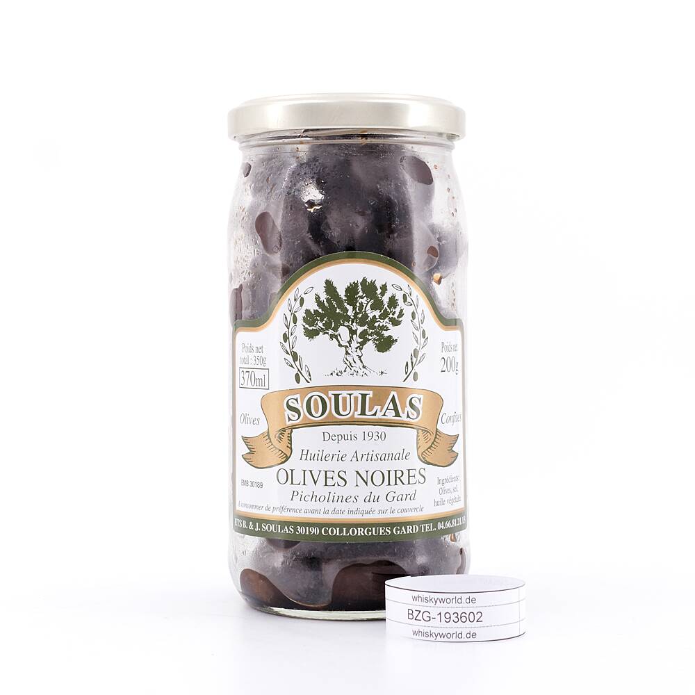 Beauharnais-CARLANT Olives Noires Soulas 200 g Beauharnais-CARLANT Olives Noires Soulas 200 g