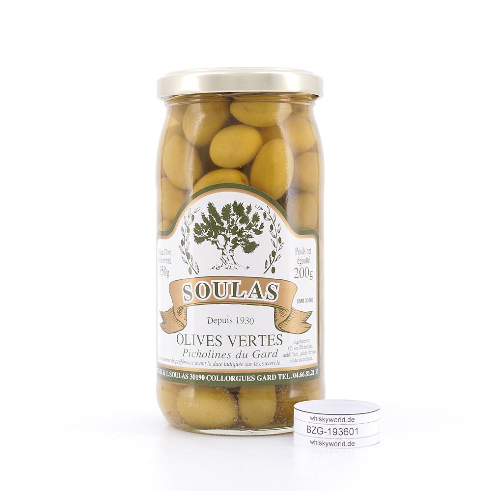 Beauharnais-CARLANT Olives vertes Soulas 200 g