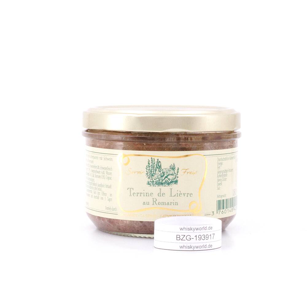 Beauharnais-CARLANT Terrine de Lièvre au Romarin 180 g/ 0.5% vol Beauharnais-CARLANT Terrine de Lièvre au Romarin 180 g/ 0.5% vol