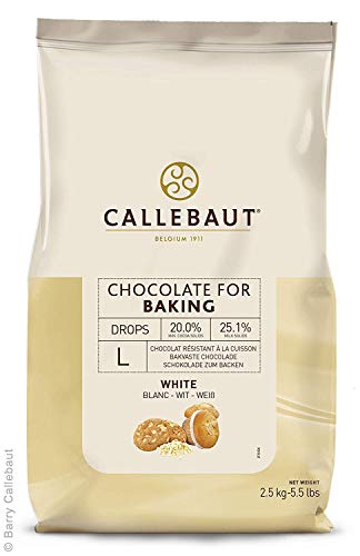 Belgische Callebaut Schokolade Chunks weiß – für Backen Einsatz 2,5 kg