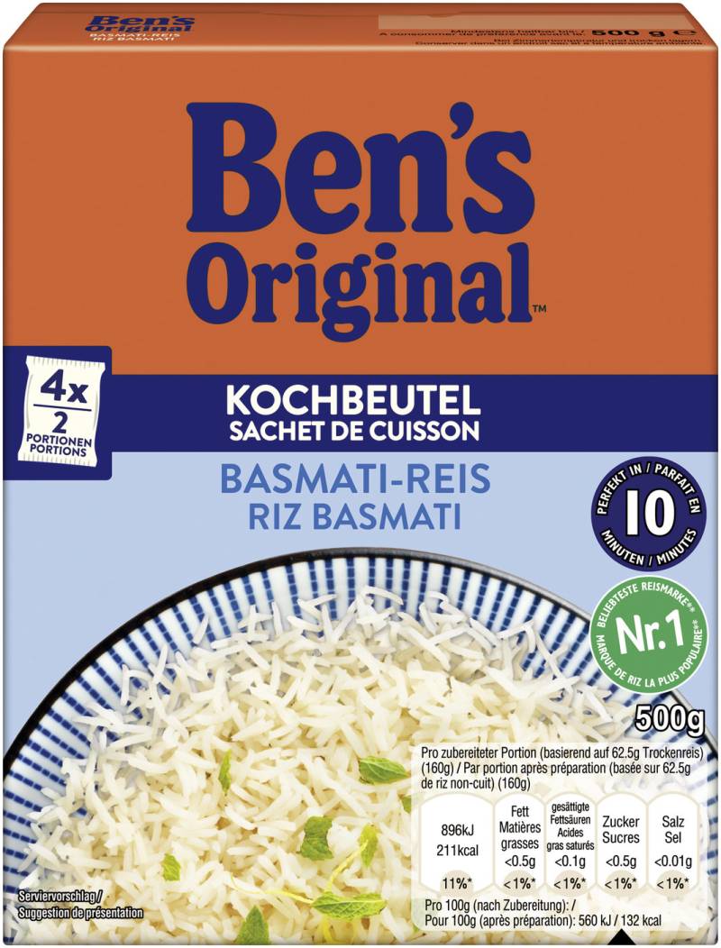 Ben's Original Basmati Reis Kochbeutel 500G