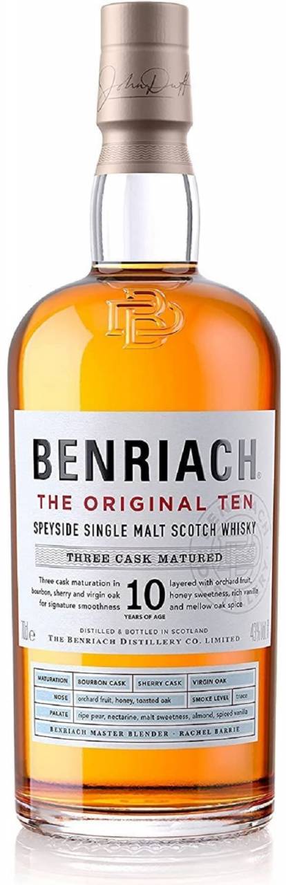 BenRiach THE ORIGINAL TEN Single Malt Scotch Whiskey 0,7 Liter