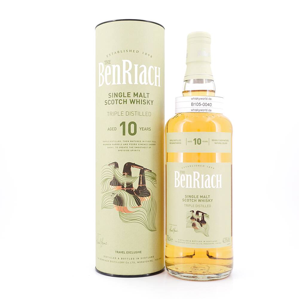 Benriach 10 Jahre Triple Distiled Travel Exclusive 0,70 L/ 43.0% vol Benriach 10 Jahre Triple Distiled Travel Exclusive 0,70 L/ 43.0% vol