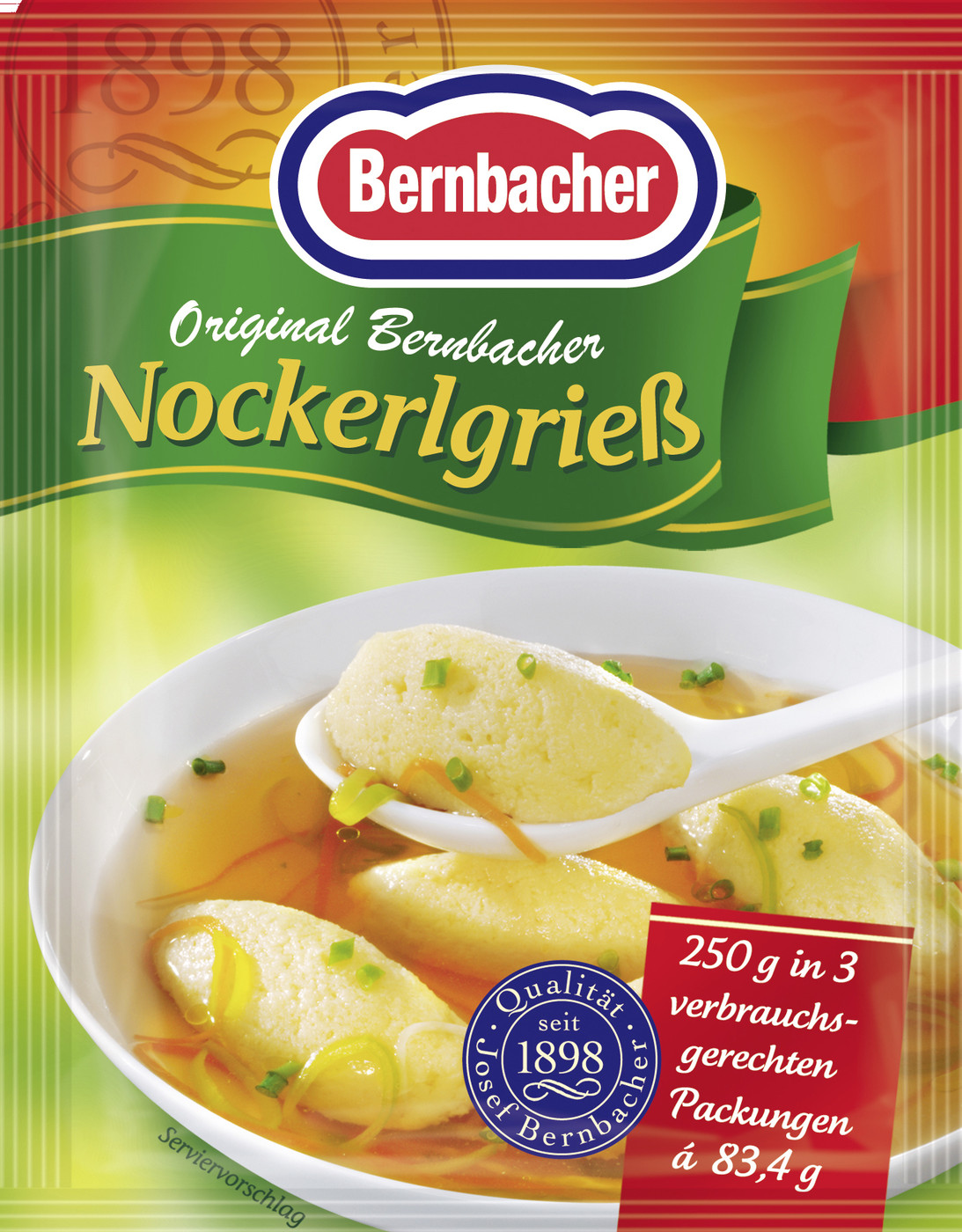 Bernbacher Nockerlgrieß 3x 83,4G Bernbacher Nockerlgrieß 3x 83,4G