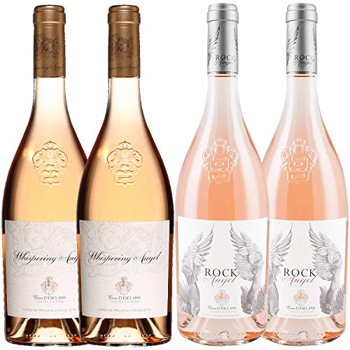 Best Of Provence - Esclan"Whispering Angel" x2 &"Rock Angel" x2 - Rosé Côtes de Provence 2021 75cl von Wine And More