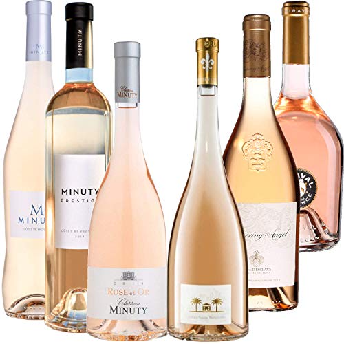 Best Of Provence - Minuty : M & Prestige & Rose et Or/Miraval : Jolie-Pitt/Esclan : Whispering Angel/Château Sainte Marguerite : Symphonie - Rosé Côtes de Provence 2021 75cl von Wine And More
