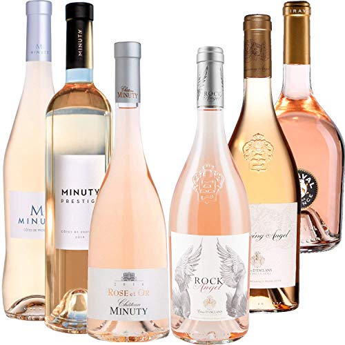 Best Of Provence - Minuty : M & Prestige & Rose et Or/Miraval : Jolie-Pitt/Esclan : Whispering Angel & Rock Angel - Rosé Côtes de Provence 2021 75cl von Wine And More