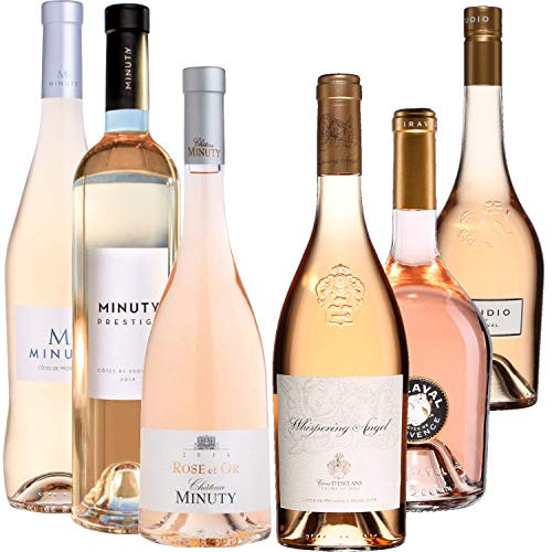 Best Of Provence - Minuty : M & Prestige & Rose et Or/Miraval : Studio & Jolie-pitt/Esclan : Whispering Angel - Rosé Côtes de Provence 2021 75cl von Wine And More