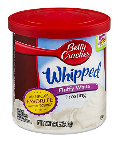 Betty Crocker, Ready-to-Serve, Soft Whipped Frosting, Fluffy White, 12-Ounce Tub (Pack of 3)