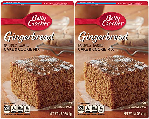 Betty Crocker Gingerbread Cake & Cookie Mix 14.5 Oz (2 Pack)