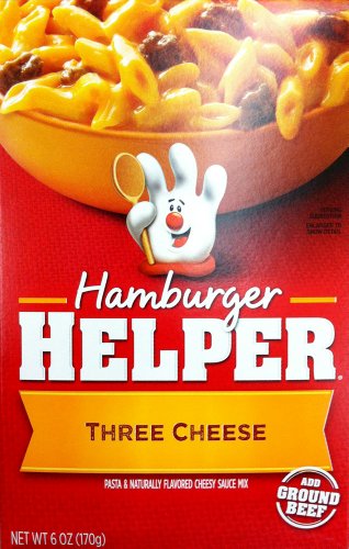 Betty Crocker THREE CHEESE Hamburger Helper 6oz (2 Pack)