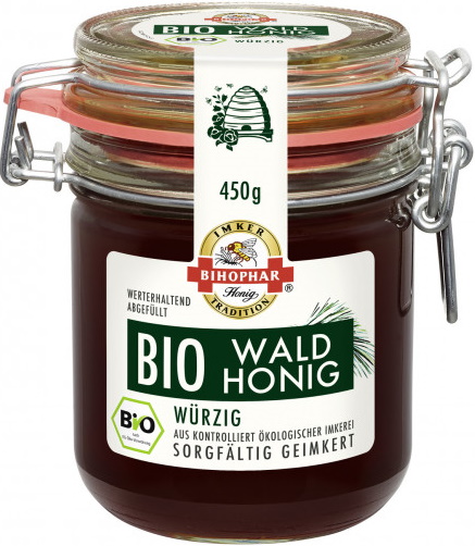 Bihophar Bio Wald Honig würzig 450G