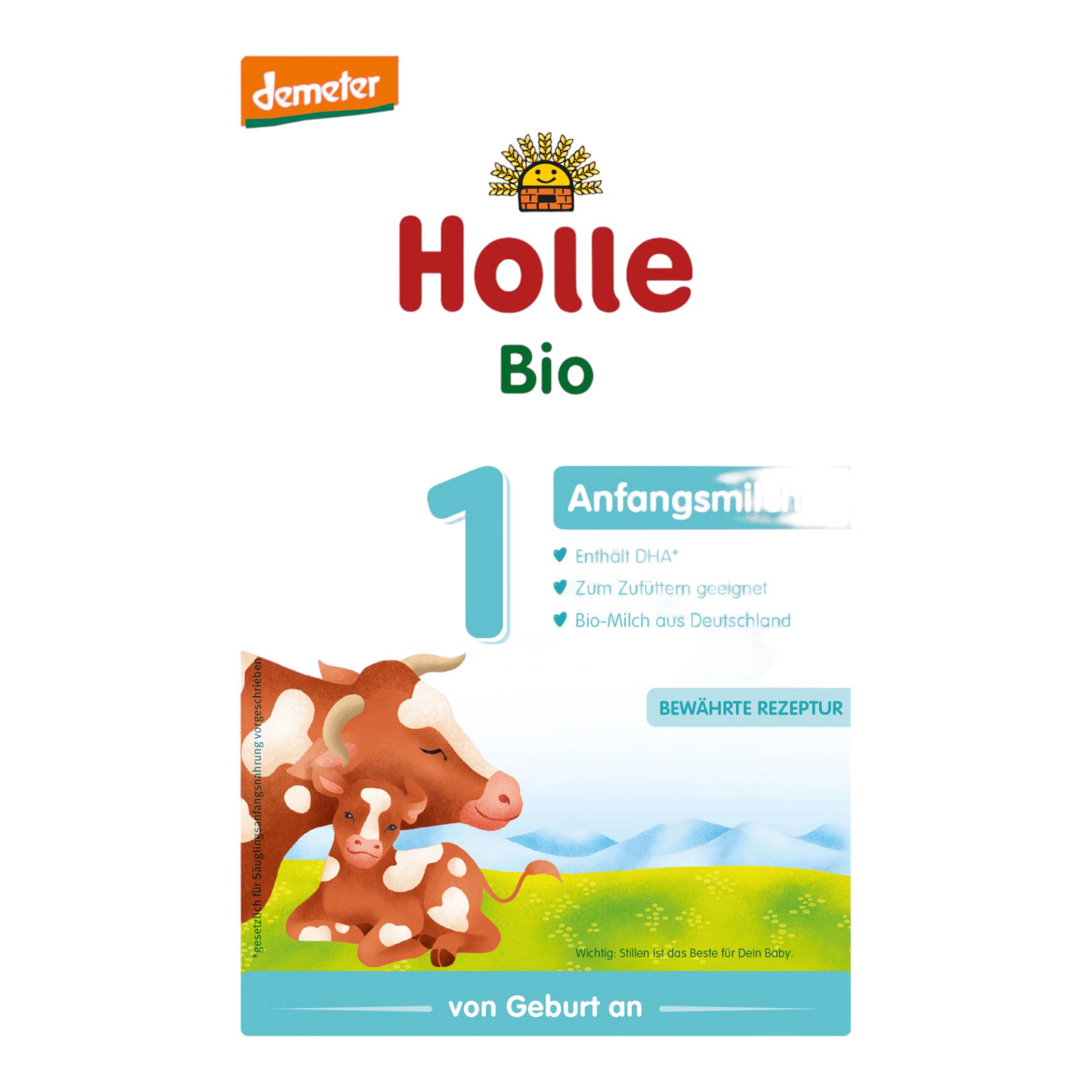 Bio Babymilch - Anfangsmilch 1 400g - 5er Vorteilspack von Holle