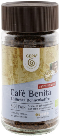 Bio Gepa Benita Entkoffeiniert 100G