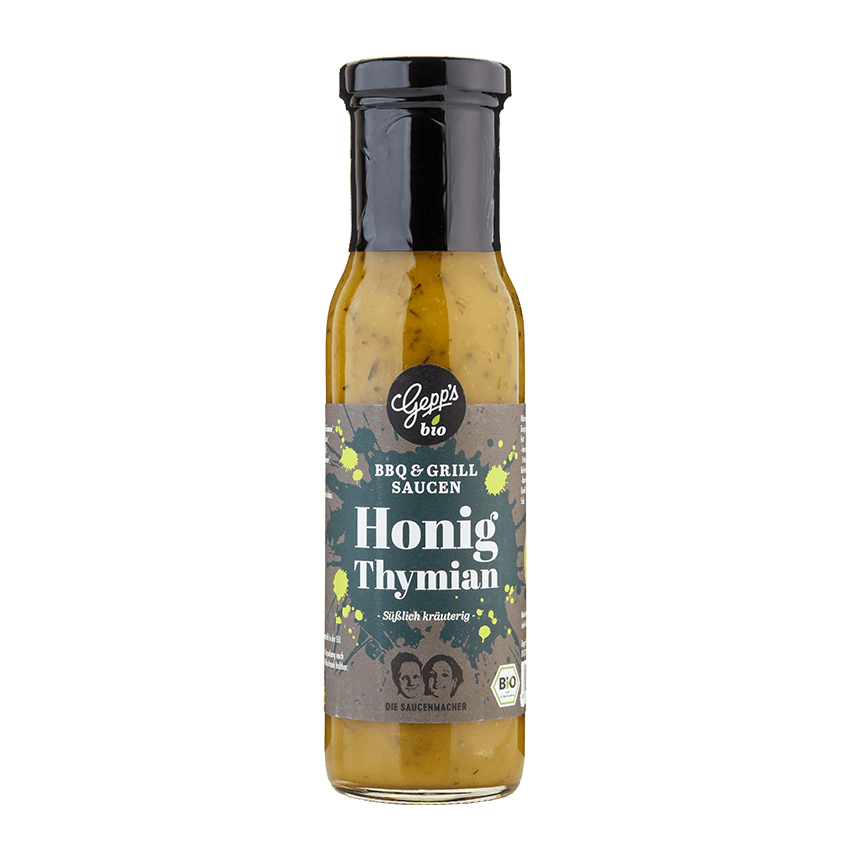 Bio Honig Thymian Sauce - Honig-Senf-Sauce - Grillsauce