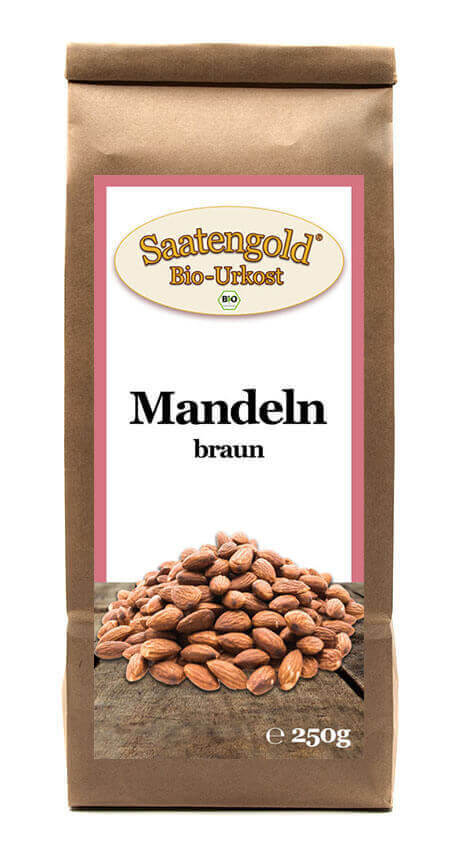 Bio-Mandeln braun - Rohkostqualit?t - 250g Bio-Mandeln braun - Rohkostqualit?t - 250g
