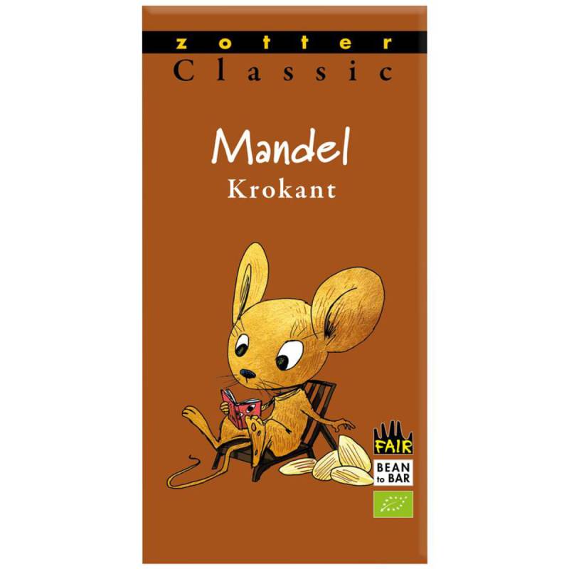 Bio Schokolade Mandel-Krokant 70g - 10er Vorteilspack von Zotter