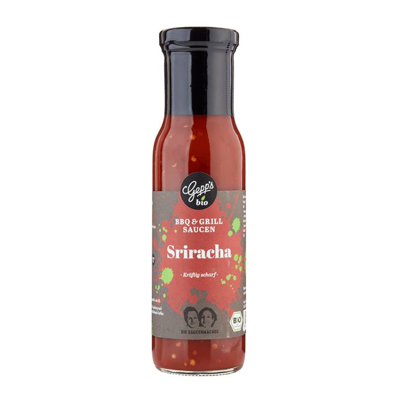 Bio Sriracha Sauce - Tomaten-Chilisauce - BBQ-Sauce - Grillsauce
