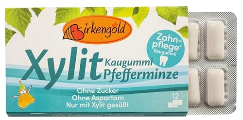 Birkengold Kaugummi Pfefferminze (12 Stück) (0.02 Kg)