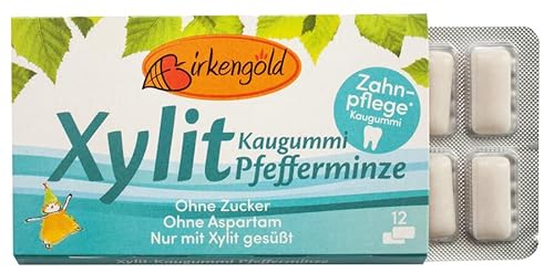 Birkengold Kaugummi Pfefferminze (12 Stück) (0.02 Kg)