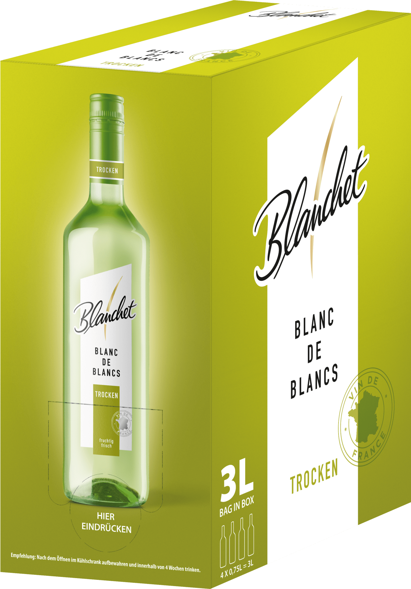 Blanchet Blanc de Blancs – 3l Bag-in-Box Blanchet Blanc de Blancs – 3l Bag-in-Box