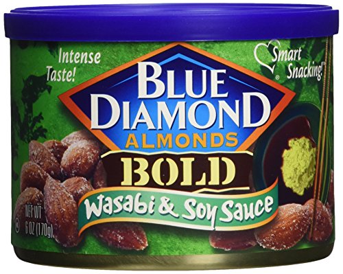 Blue Diamond, Mandeln, Bold Wasabi & Soja, 6 Unze können (3 Pack)
