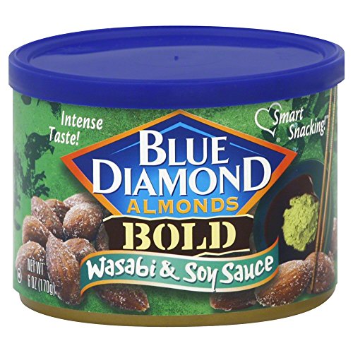 Blue Diamond, Mandeln, Bold Wasabi & Soja, 6 Unze können (3 Pack) von Blue Diamond Almonds