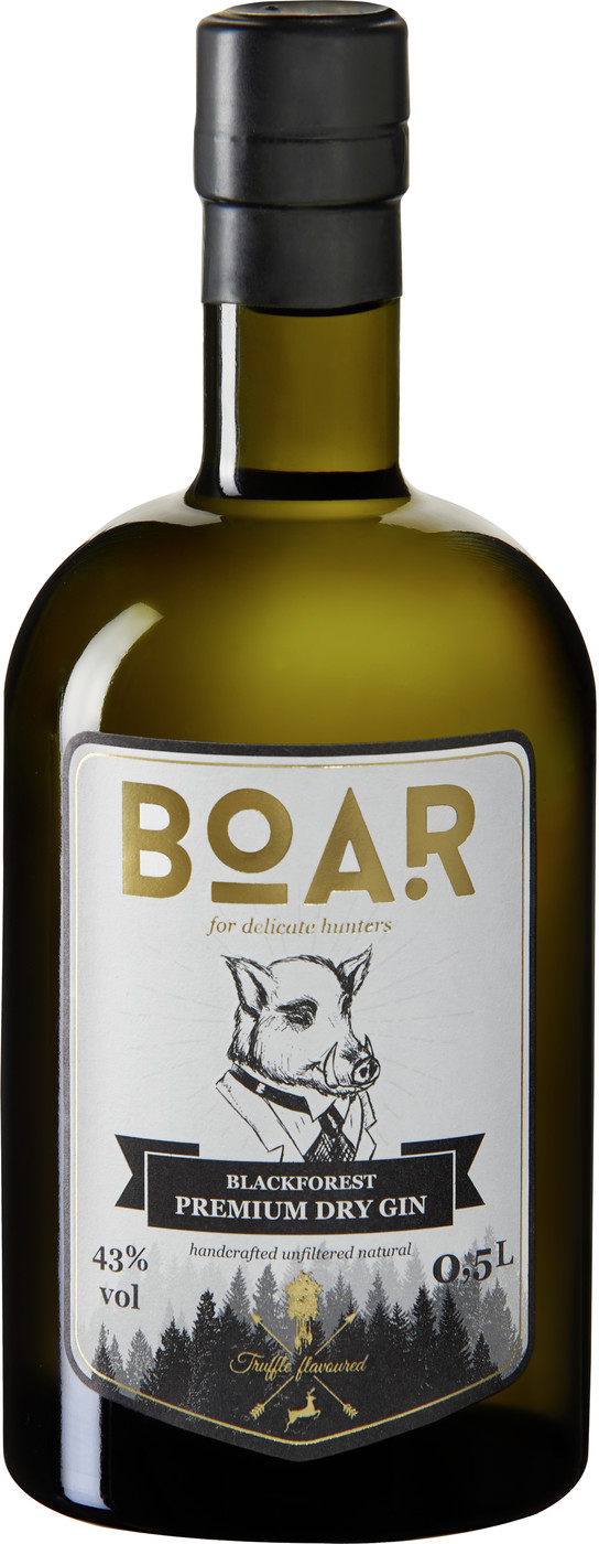 Boar Black Forest Premium Dry Gin 43% 0,5L Boar Black Forest Premium Dry Gin 43% 0,5L