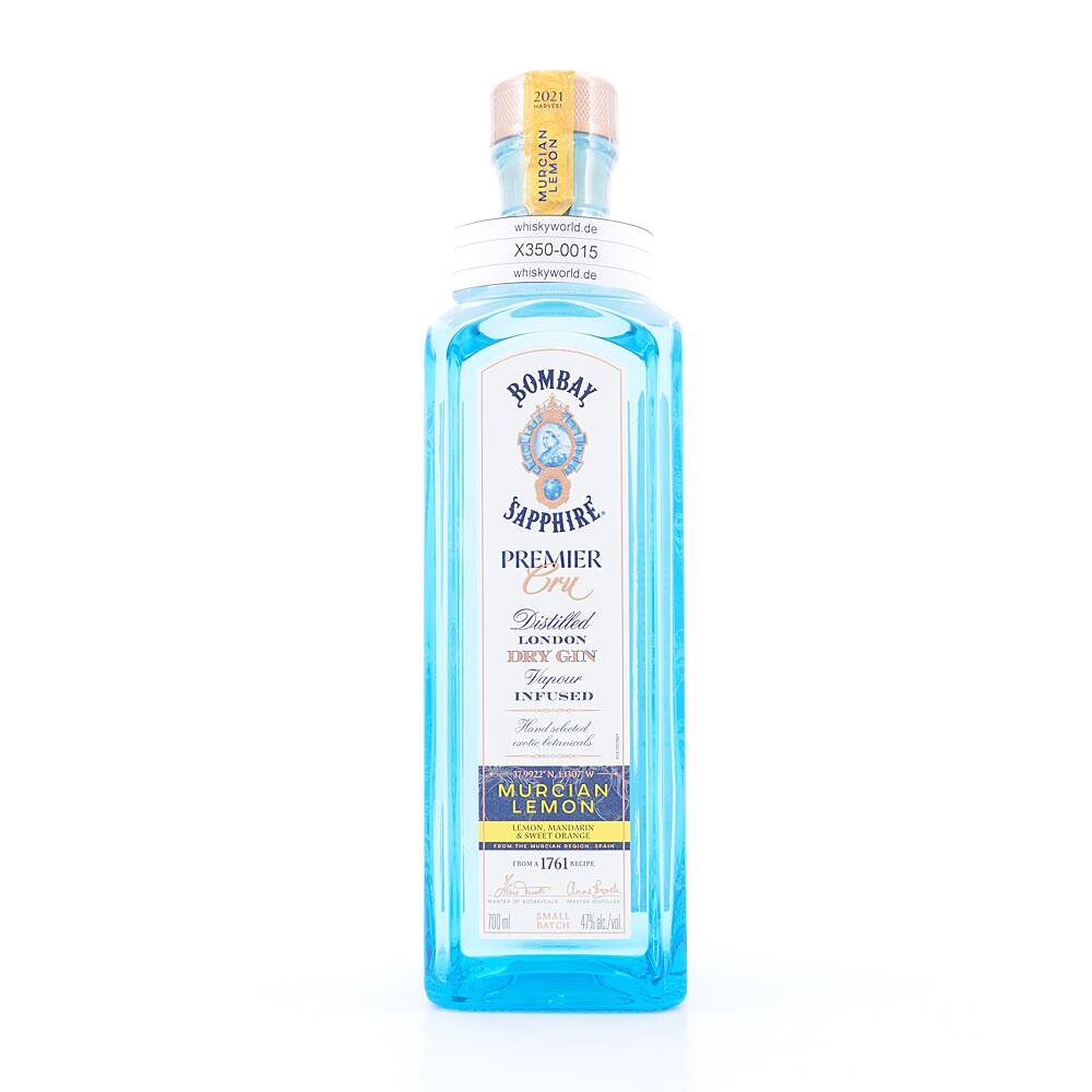 Bombay Sapphire Premier Cru Murcian Lemon 0,70 L/ 47.0% vol Bombay Sapphire Premier Cru Murcian Lemon 0,70 L/ 47.0% vol