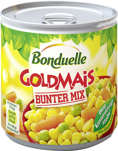Bonduelle Goldmais Bunter Mix 400G Bonduelle Goldmais Bunter Mix 400G