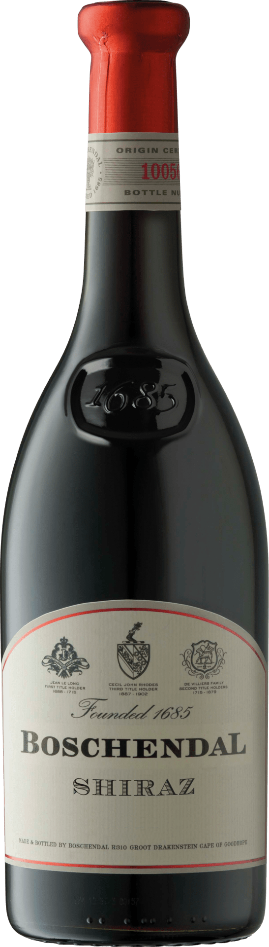 Boschendal 1685 Shiraz - 2020 Boschendal 1685 Shiraz - 2020